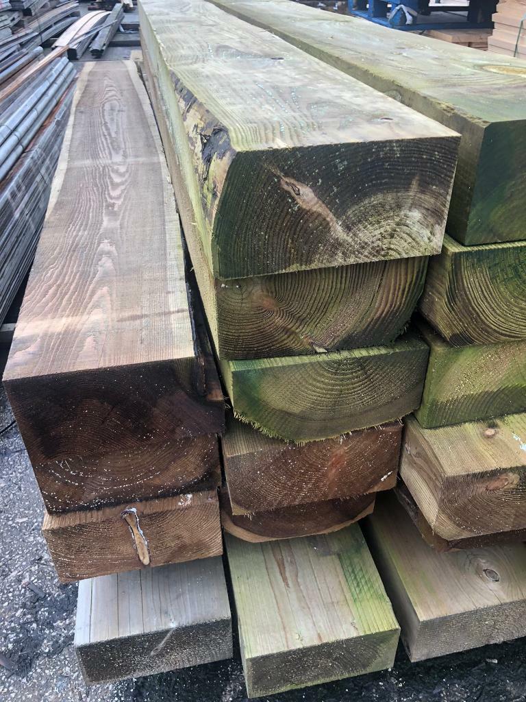 Sleepers, treated timber, wooden planks, timber in Burscough