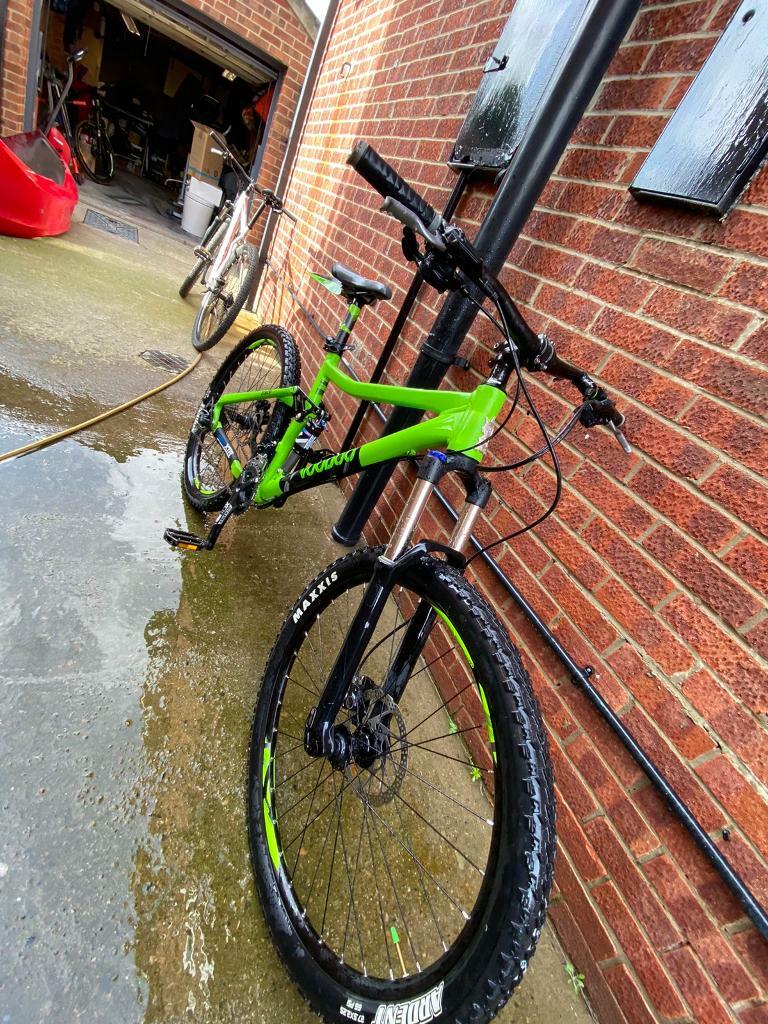 voodoo zobop full suspension mountain bike mint condition in