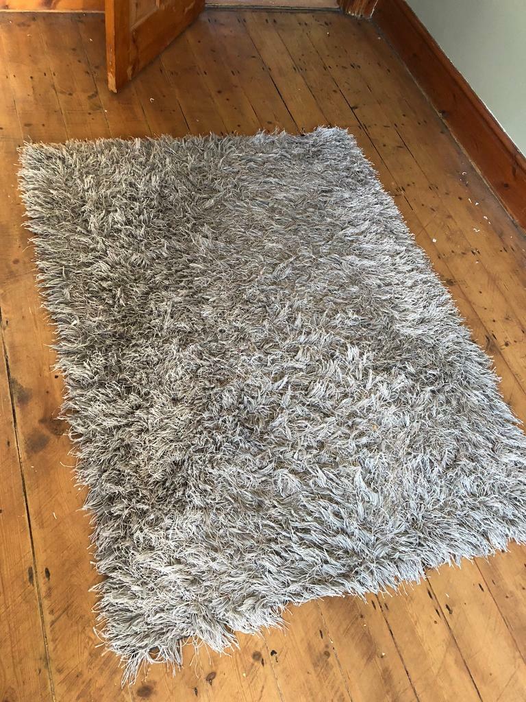 Grey fluffy rug in Gloucester Road, Bristol Gumtree