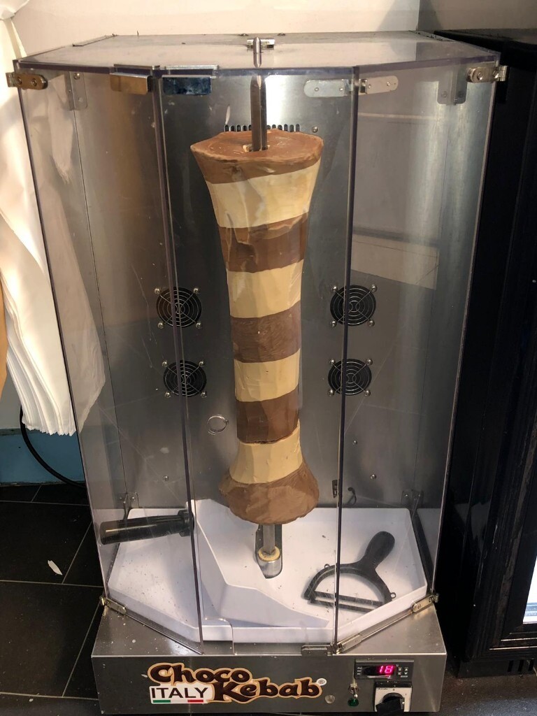 CHOCOLATE KEBAB MACHINE (For dessert shop, ice cream machine) in