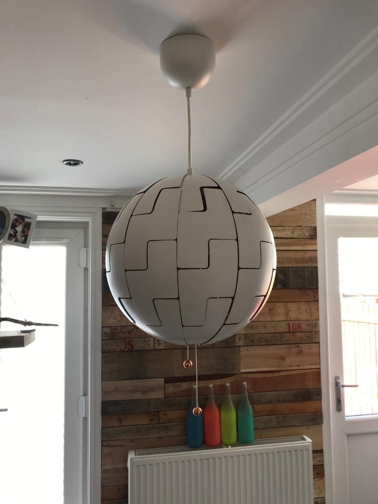 White / copper ikea pendant lamp light in Glenrothes, Fife Gumtree