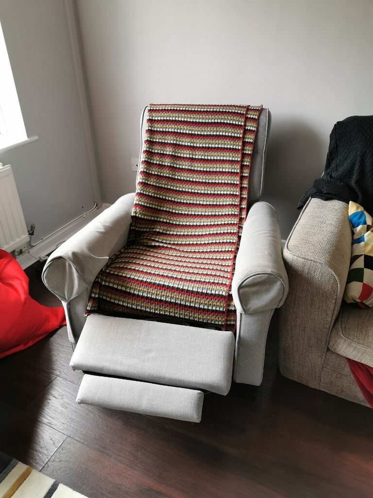 Grey 3 level recliner chair. | in Caerphilly | Gumtree