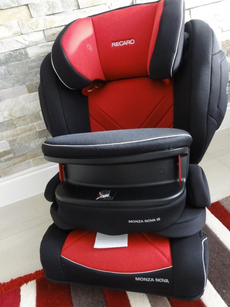 Recaro Monza Nova Seatfix IS Group 1 2 3 Isofix Car Seat RED MINT