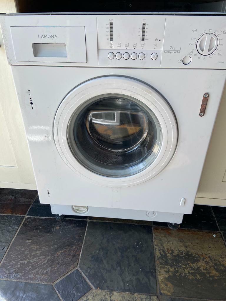 Integrated washing machine white Lamona 1400rpm 7kg in Hessle, East
