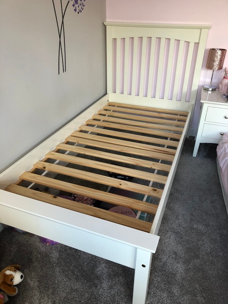 M&S Hastings Ivory Single Bed Frame with Mattress in Chelmsford, Essex Gumtree
