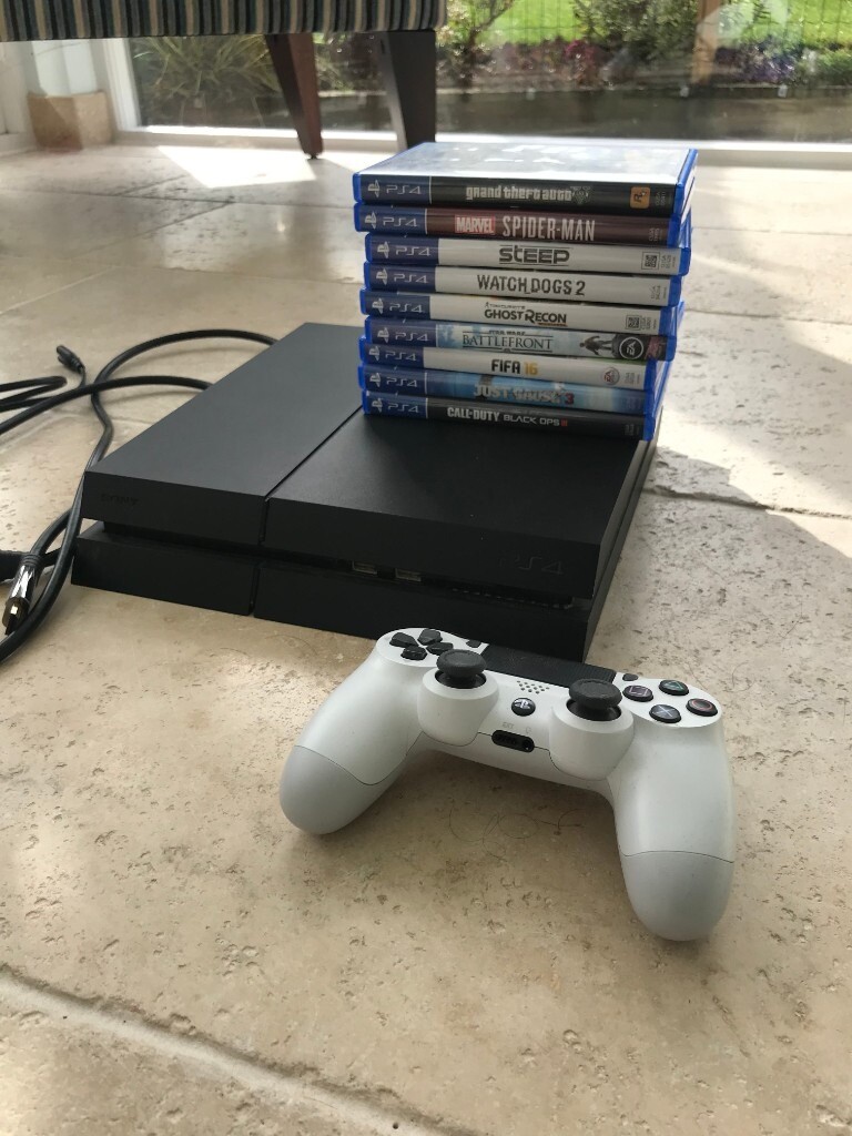 Playstation 4 500GB + 9 Games in Whetstone, Leicestershire Gumtree