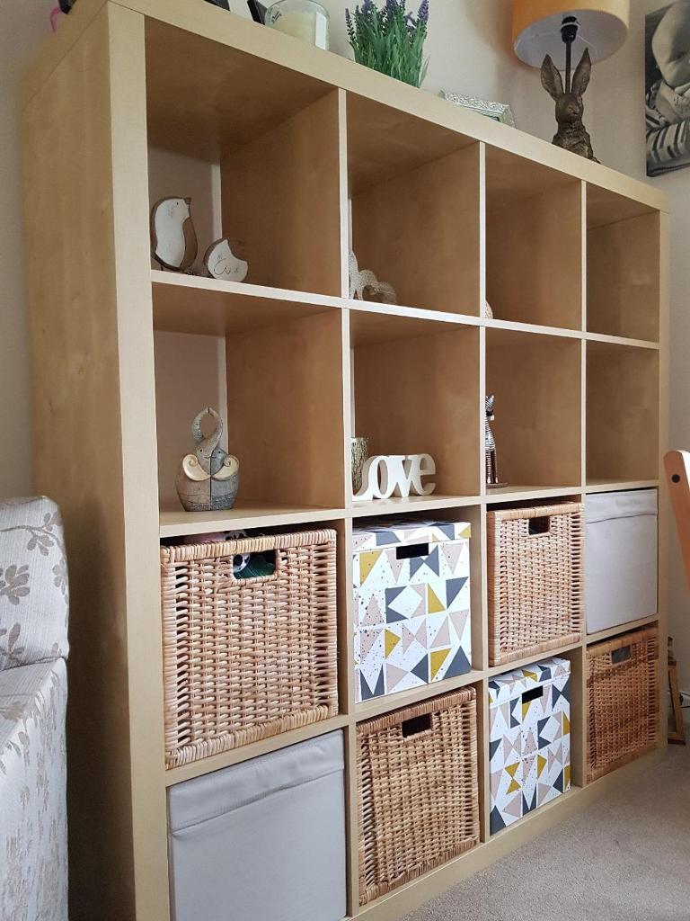 IKEA KALLAX 4X4 Shelving Unit Storage Bookcase 16 Cube Shelves shelf ...
