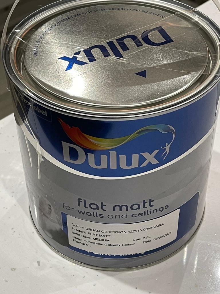 Dulux Urban Obsession Flat Matt Paint 2.5L in Malone, Belfast Gumtree