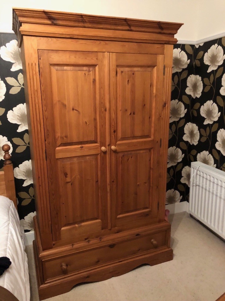 2 solid pine wardrobes for sale in BerwickuponTweed, Northumberland