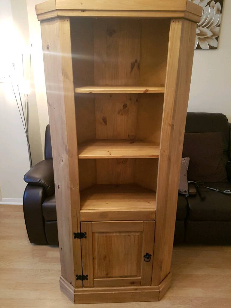 Corona pine corner unit / bookcase in Tewkesbury, Gloucestershire