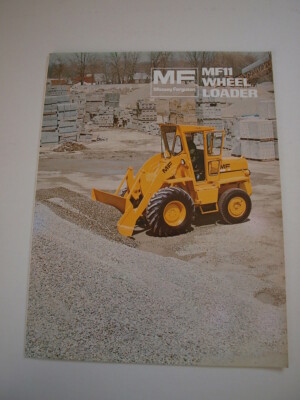 Massey-Ferguson MF 11 MF11 Front-End Wheel Loader Tractor Brochure Original '75