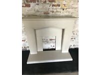 Marble Fireplace and Hearth Like New 