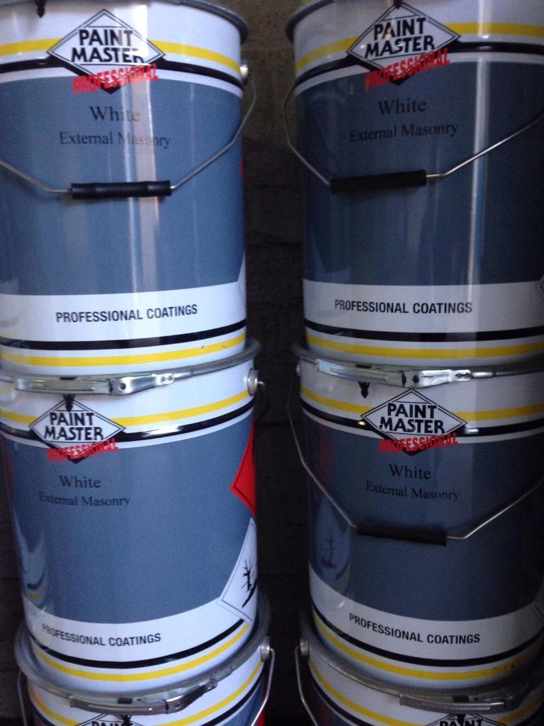 Paint Master White Masonry Paint (20L Drums) in Linwood, Renfrewshire