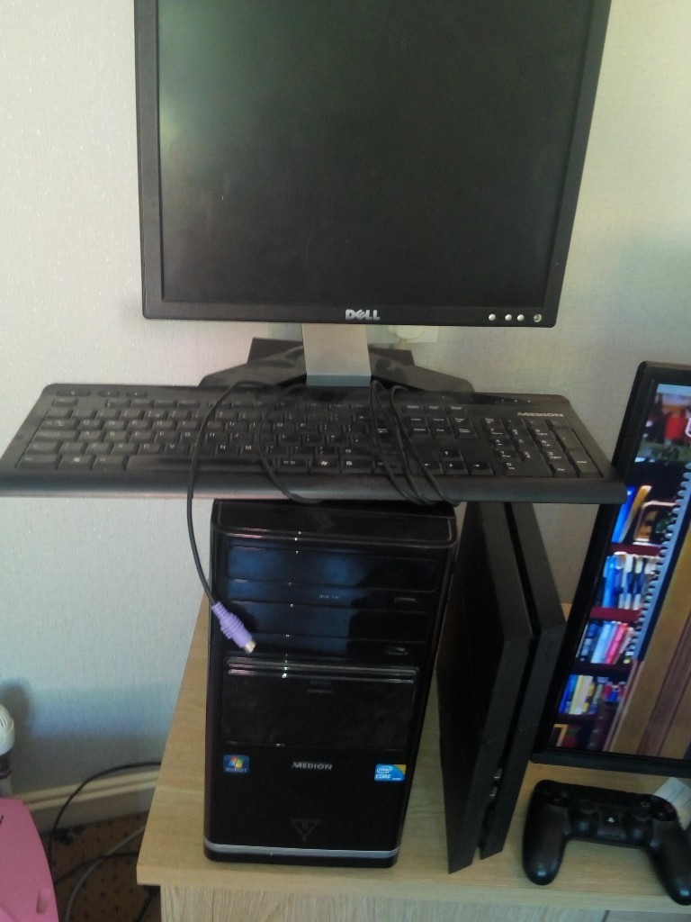 Computer tower, monitor, keyboard in Frampton Cotterell, Bristol