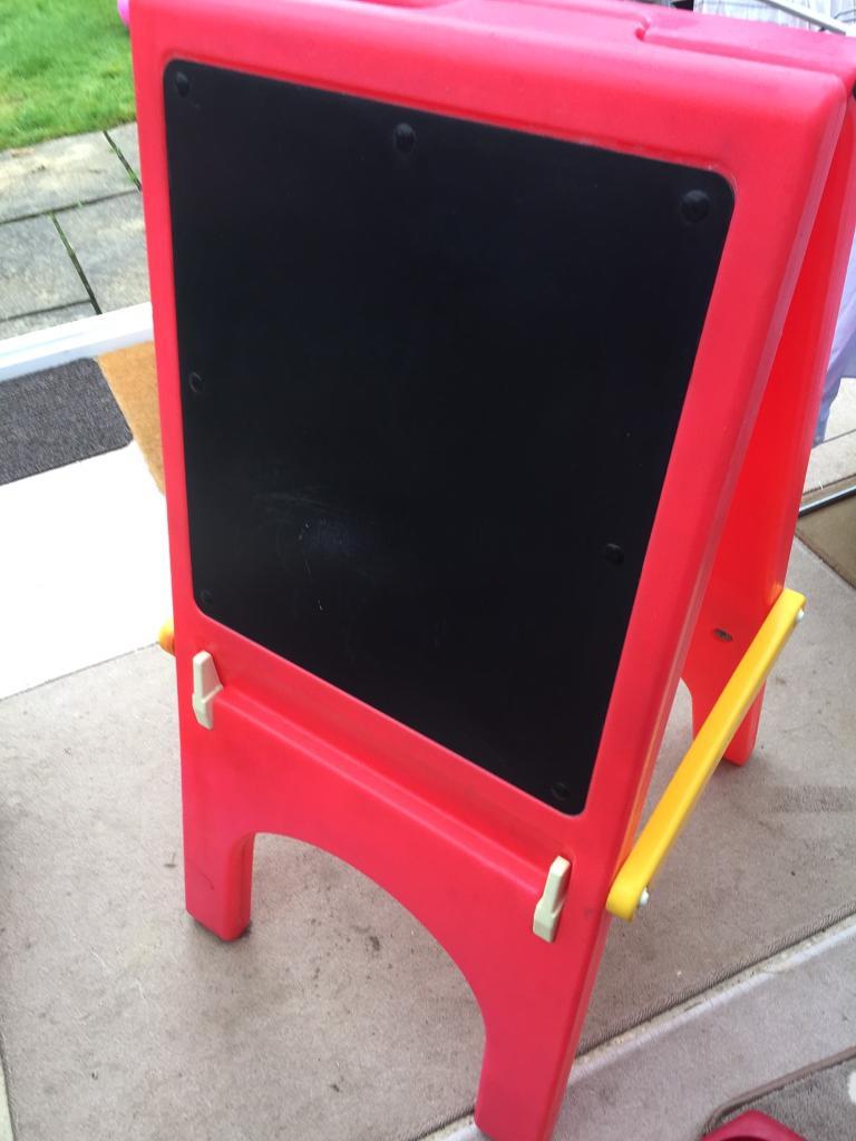 Double sided easel chalk board blackboard black board Little Tikes