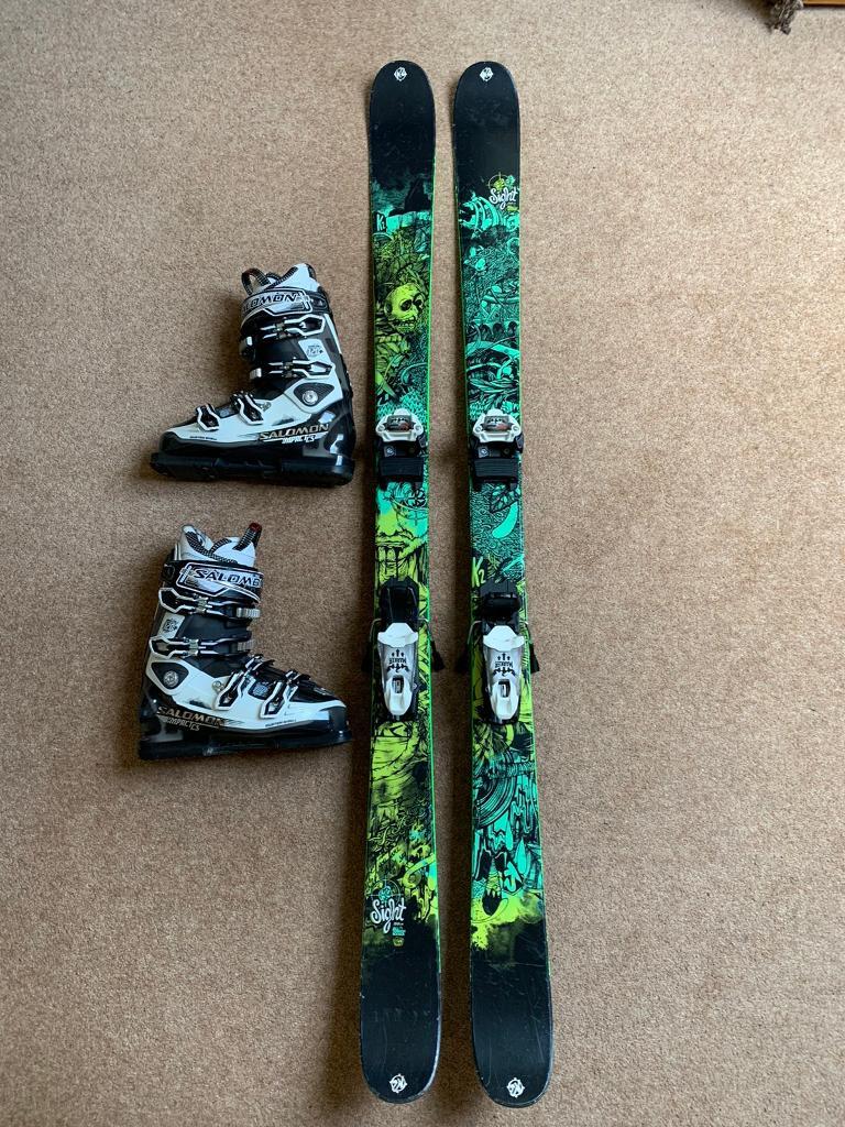 K2 freestyle skis and Salomon boots in Elgin, Moray Gumtree