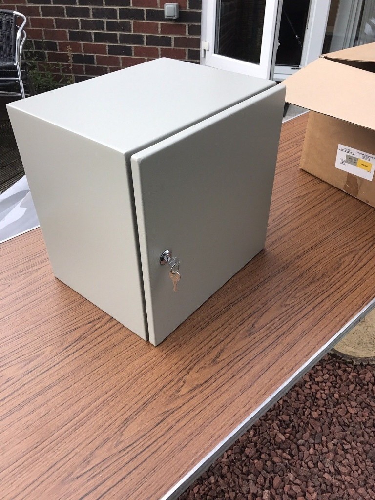 LOCKABLE FIREPROOF SAFE ELECTRICAL SECURITY TOOL BOX HEAVY DUTY STEEL