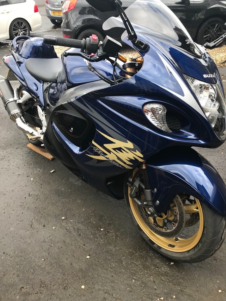 Suzuki hayabusa gen2 2008 blue in colour 11 months mot ...