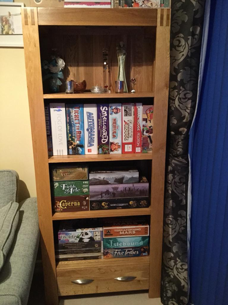 Oak Furnitureland Solid oak bookcase from Alto range in Haverhill