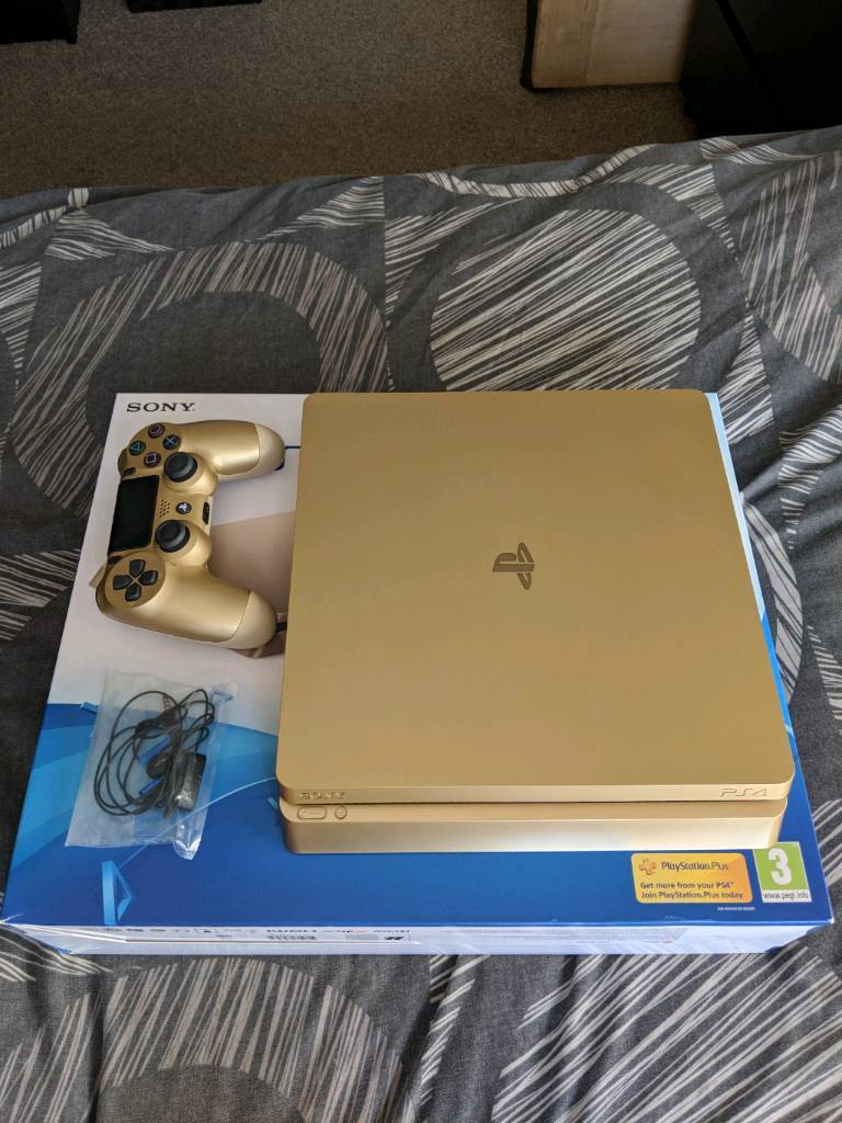 Limited Edition Gold Playstation 4 Slim 500GB in Milton Keynes