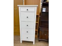 Tall white chest of drawers