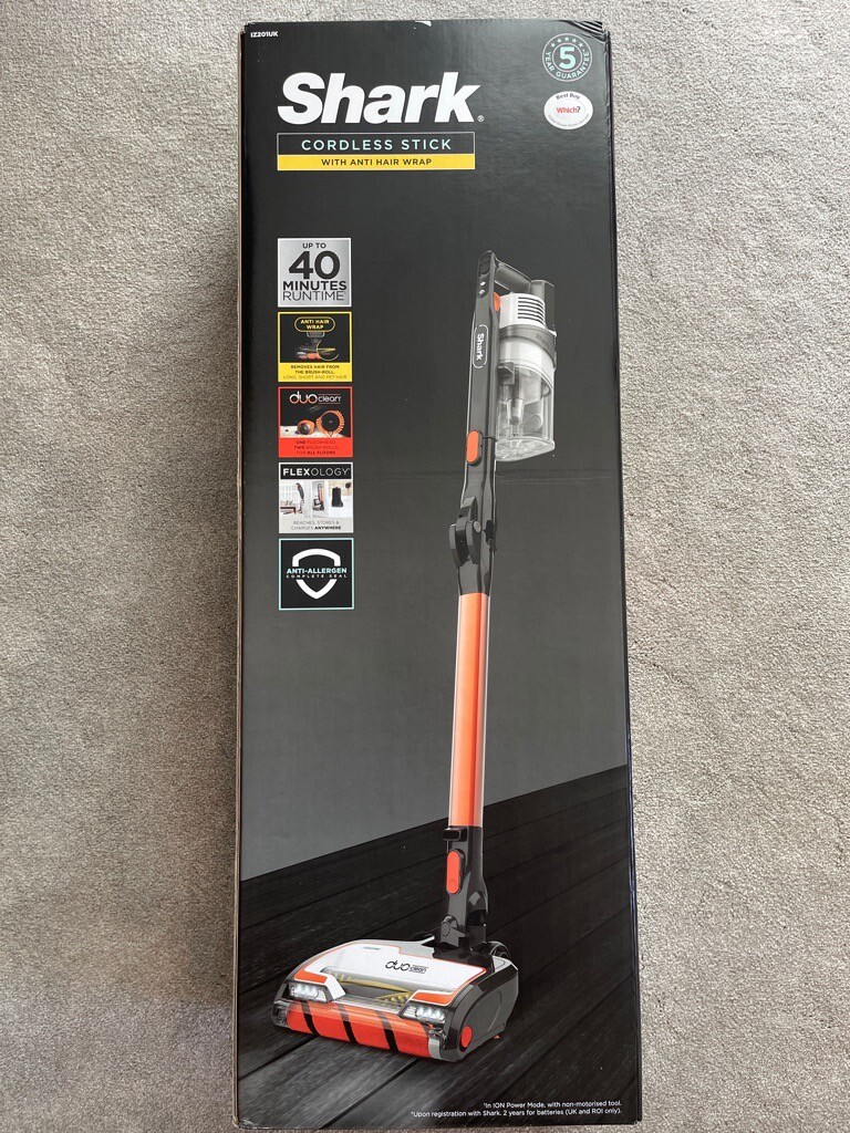 Shark Anti Hair Wrap Cordless Vacuum Cleaner Orange/White in Poole