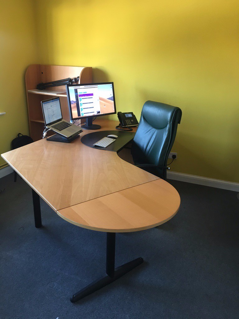 Two curved Ikea office desks in Colchester, Essex Gumtree