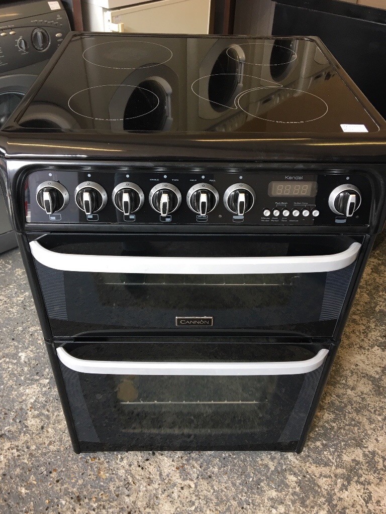 Cannon Kendal C60EKK 60cm Double Electric Cooker in Black 4100 in