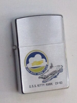 Zippo lighter United States Navy USS Kitty Hawk CV63 Made in