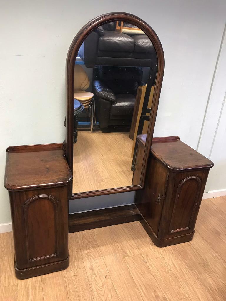 Antique Victorian dressing table large mirror in Kirkintilloch
