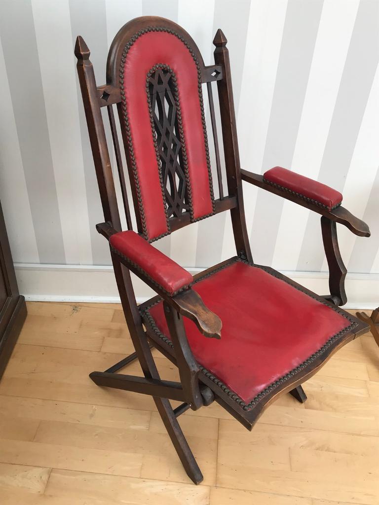 Antique red throne chair in Balham, London Gumtree