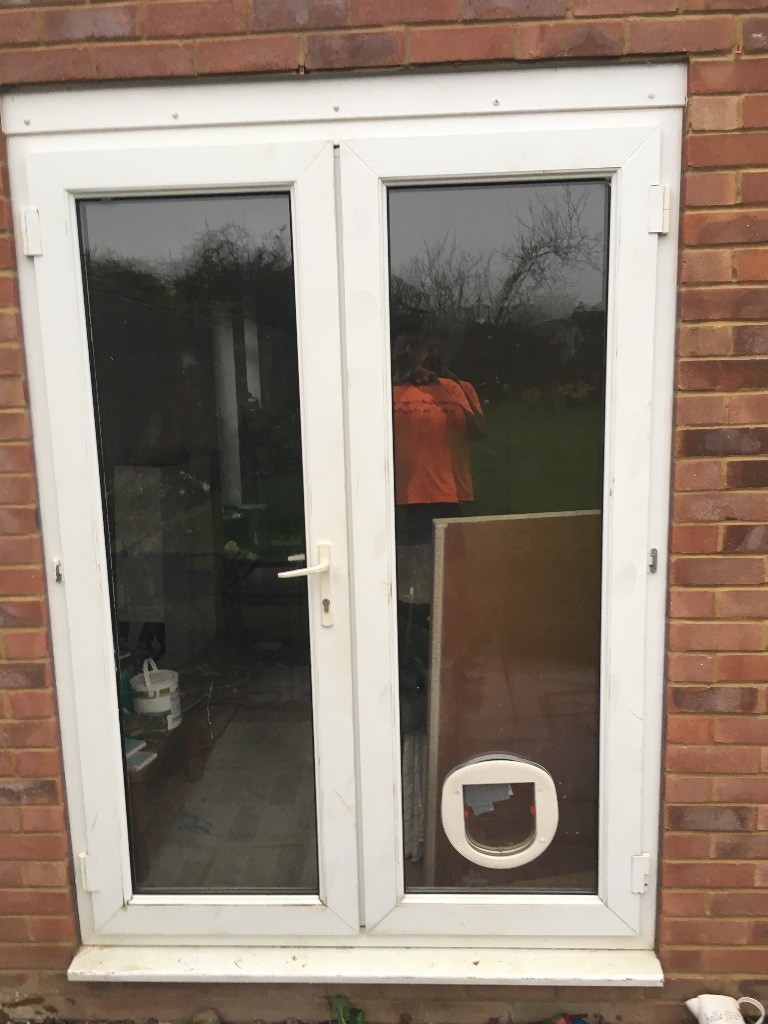 UVPC French Door with Dog Flap in Thame, Oxfordshire Gumtree