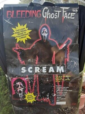 Scream Bleeding Zombie Ghost Face Adult Halloween Costume by Fun World