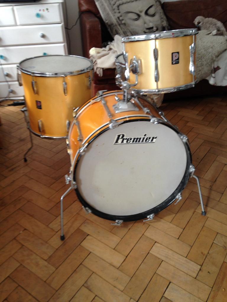 Premier vintage drum kit stands & cymbals in Englefield Green, Surrey