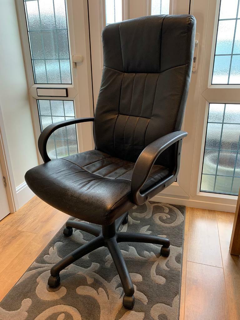 Faux leather office chair in Enderby, Leicestershire Gumtree