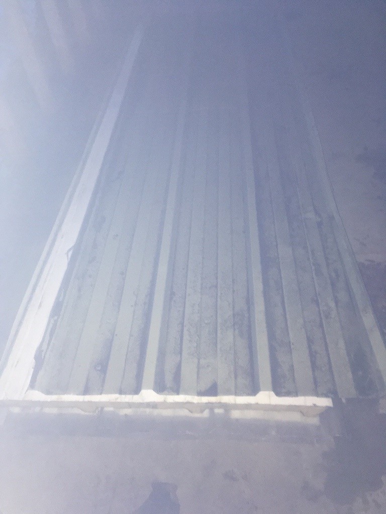 Insulated roofing sheets, used/good 50mm, 6 off 3m x 1 coverage, 4 off