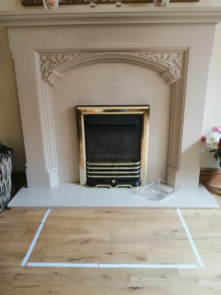 Fire surround, back panel & plinth in Blackwood, Caerphilly Gumtree