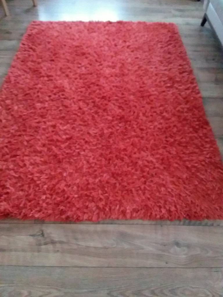 Shaggy orange rug 140x200 cms | in Addlestone, Surrey ...