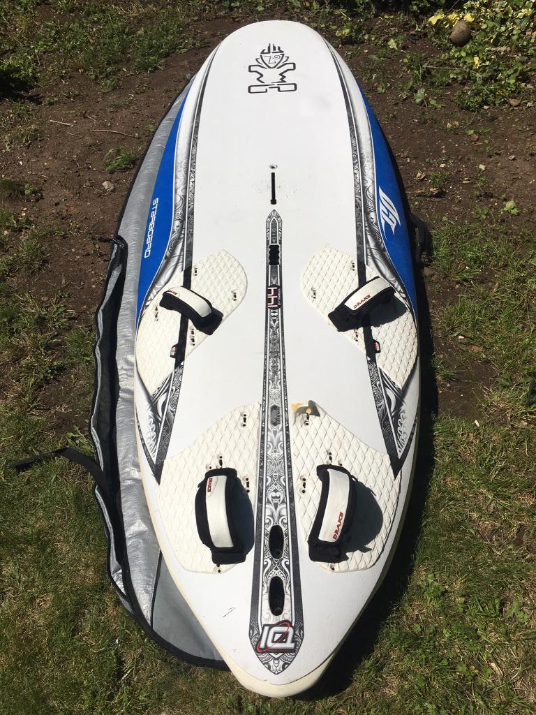 144l Starboard Go Windsurfing Board + bag + fin in Exmouth, Devon