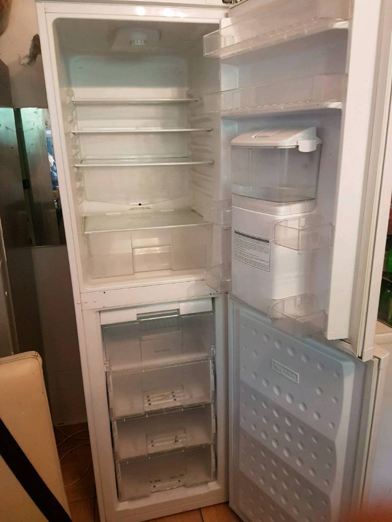 White beko fridge freezer A class frost free with water dispenser in