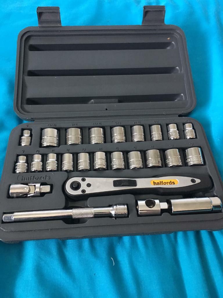Halfords 25 piece socket set 3/8” in Kirkintilloch, Glasgow Gumtree