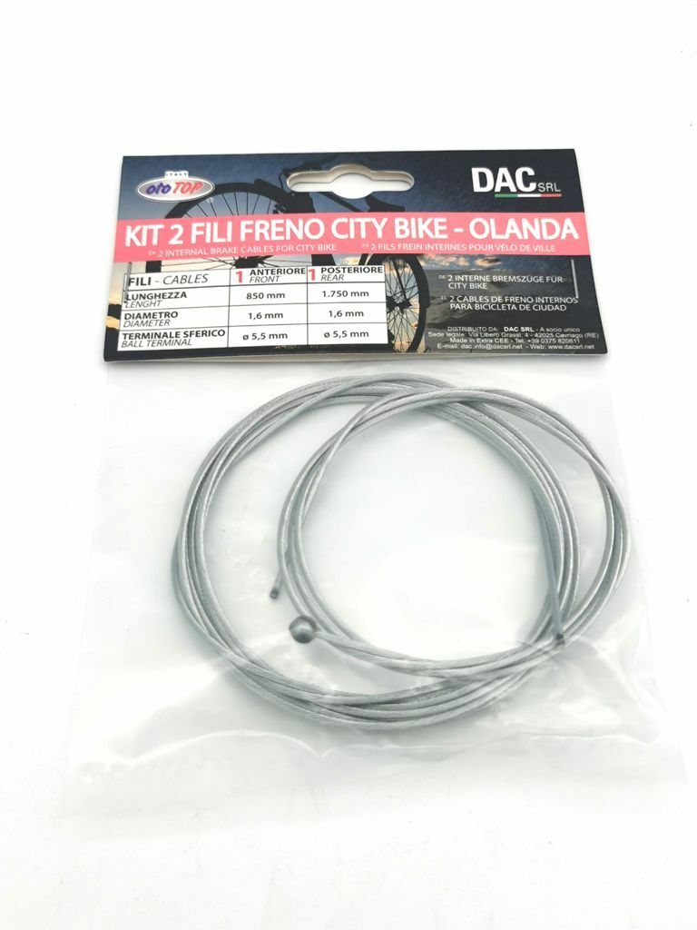 Kit 2 Fili Freno City Bike Olanda Bicicletta sus