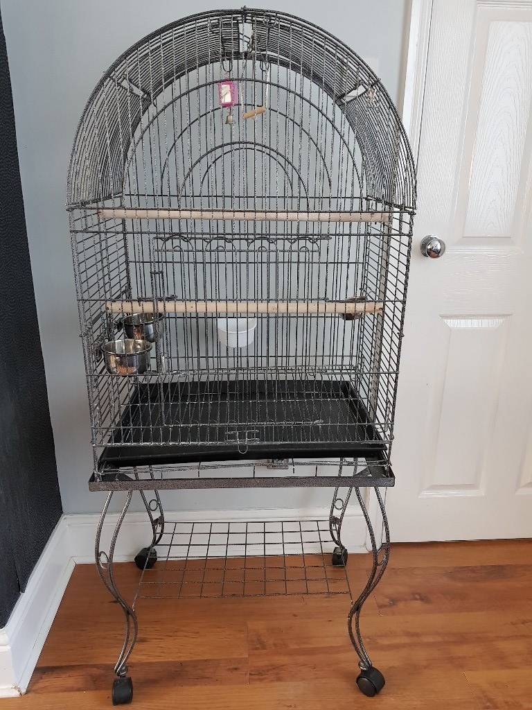 Large bird cage on stand with wheels in Cramlington, Northumberland
