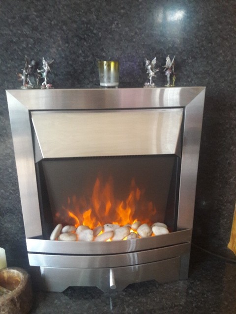 Brushed Metal Effect Electric Fire In Gilmerton Edinburgh Gumtree