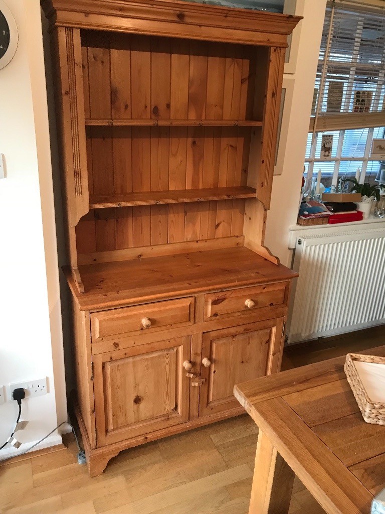 Solid Pine Welsh Dresser. 95cm wide 1m 88cm high in Pennington