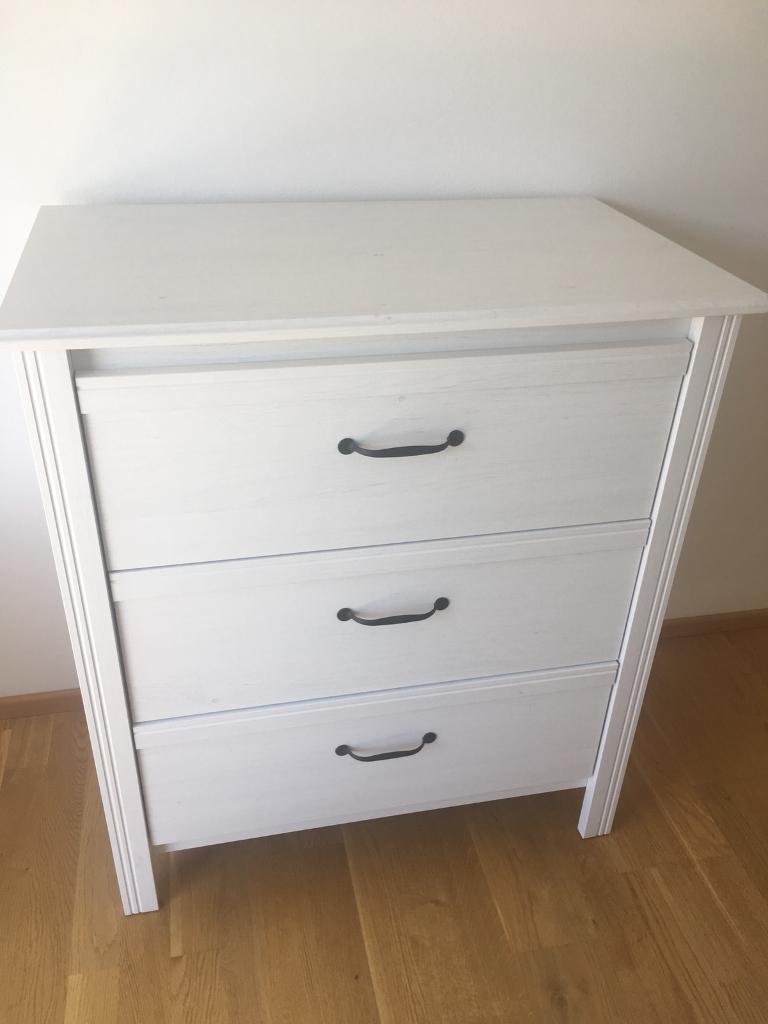 Ikea Brusali Chest Of 3 Drawers White In Solihull West