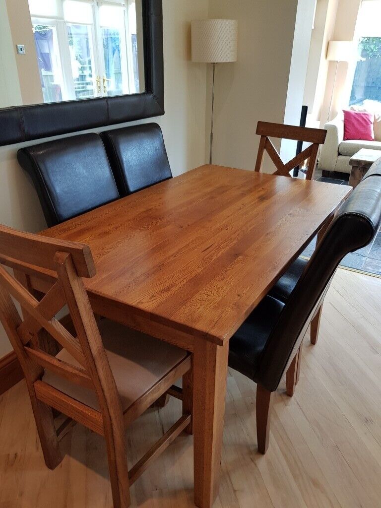 *SOLD** Solid Oak Dining Table & 6 Chairs | in Houghton Le Spring, Tyne
