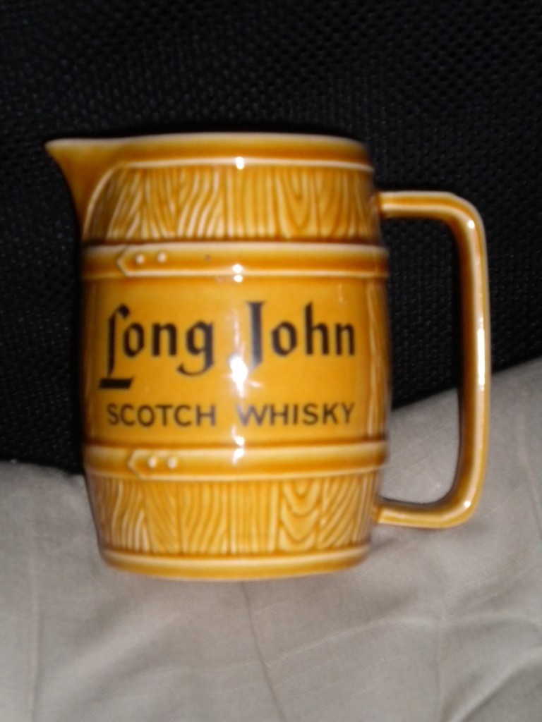 Vintage Long John Scotch Whisky Barrel Water Jug West Highland