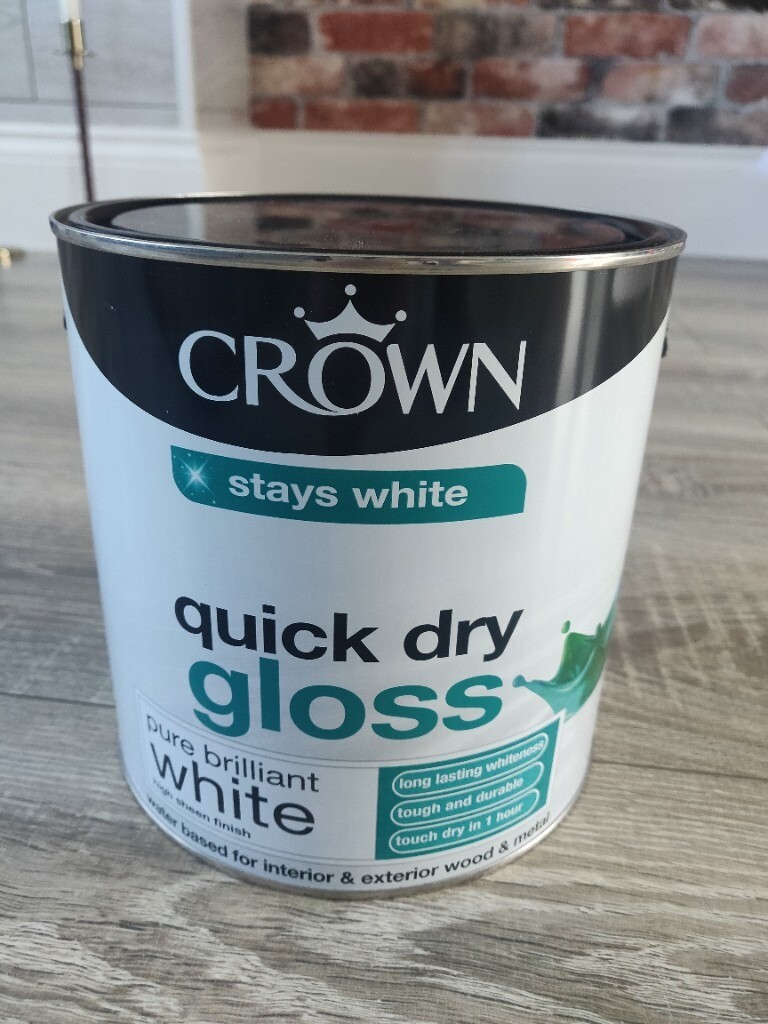 Crown Pure white gloss paint 2.5L in Longbridge, West Midlands Gumtree