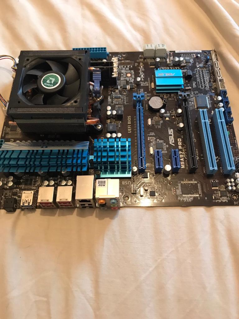 Asus M5A97 pro socket AM3 motherboard AMD 970 ATX DDR3 +Sapphire Radeon